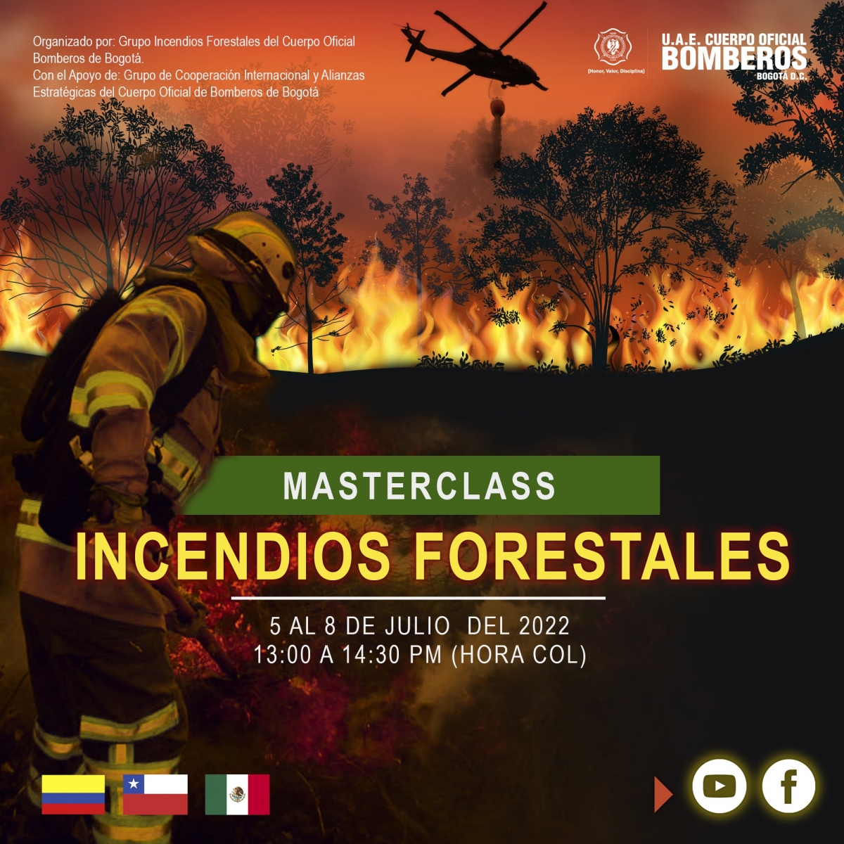 Inscripciones abiertas MasterClass Incendios Forestales