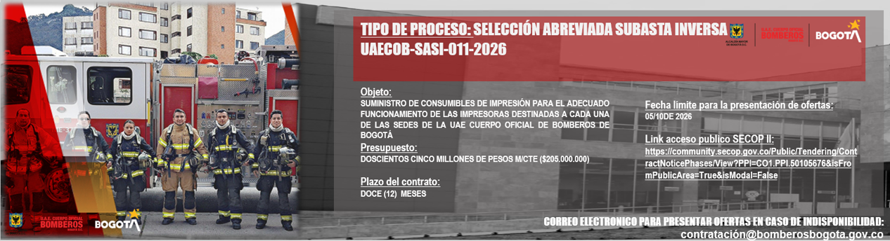SELECCIÓN ABREVIADA SUBASTA INVERSA  UAECOB-SASI-011-2026