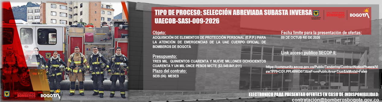 SELECCIÓN ABREVIADA SUBASTA INVERSA  UAECOB-SASI-009-2026