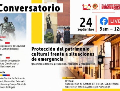 Conversatorio sobre protección al patrimonio cultural frente a situaciones de emergencia