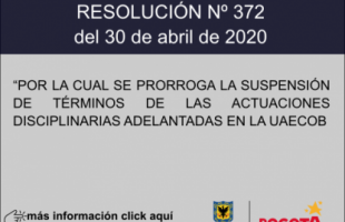 RESOLUCIÓN Nº 372 DEL 30 DE ABRIL DE 2020