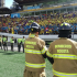 Bomberos acompañan evento de aglomeración