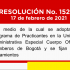 Resolución No. 152 DE 2021