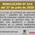 RESOLUCION 615 DE 2020