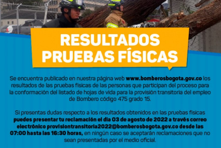 Resultados de Pruebas Físicas