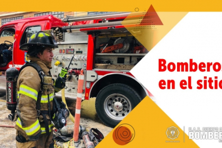Bomberos en el punto 