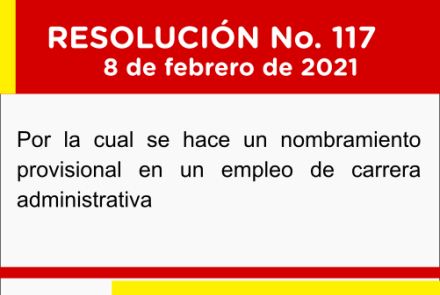 Resolución No. 117 DE 2021
