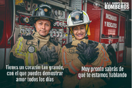 Bomberos Bogotá invita a la ciudadanía a contarnos por qué nos llevan en el corazón